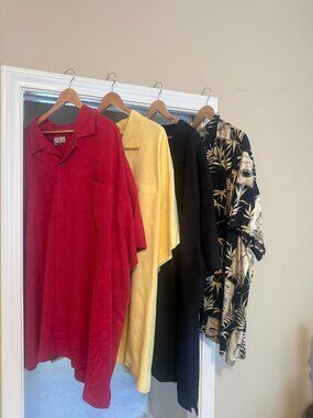 7 (Seven) Mens Size 5X Short Sleeve Shirts - See Description